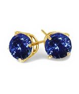 Blue Crystal Earrings #BG9807 - $5.00