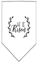 He Is Risen Screen Print Bandana White Small - £9.26 GBP