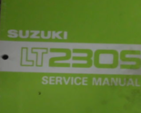 1986 1987 1988 Suzuki LT230S Service Shop Repair Manual OEM 99500-42034-01E - £40.17 GBP