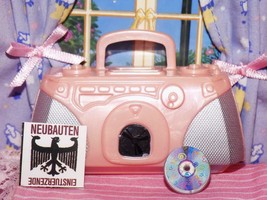 Barbie pink stereo boombox radio lot fits Fisher Price loving family dollhouse - £7.09 GBP