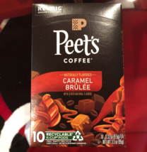 PEET&#39;S COFFEE CARAMEL BRULEE KCUPS 10CT - £14.41 GBP
