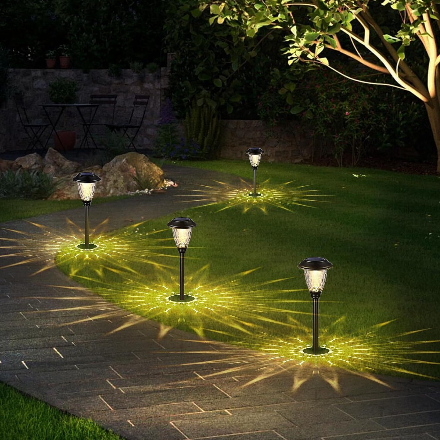 Primary image for Solar Lights Outdoor Waterproof Solar Pathway Lights Supper Bright UP to 12 Hrs 