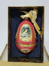 Mr. Christmas Musical Egg Ornament Rare 2005 Child Opening Present In Box - $18.80