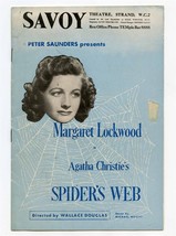 Agatha Christie&#39;s Spider&#39;s Web Program Savoy London England Margaret Loc... - $15.84