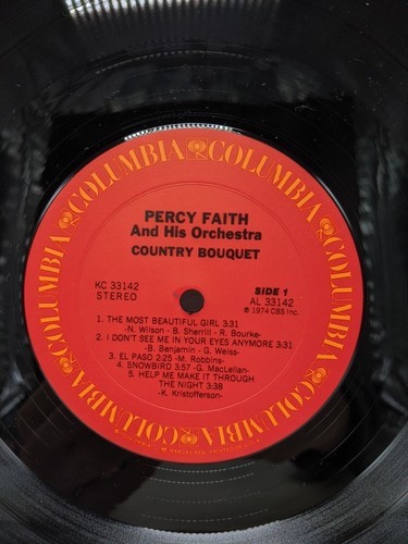 Percy Faith And His Orchestra Country Bouqet Vinyl Record - $9.89
