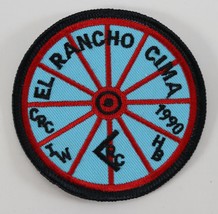 Vintage 1990 Sam Houston El Rancho Cima Wheel Boy Scouts BSA Camp Patch - $11.69