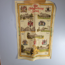 The Magnificent Seven of England Souvenir Linen / Tea Towel Wall Hanging... - $12.70