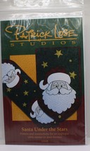NIP Patrick Lose Studios Santa Under the Stars Applique Table Runner Door Banner - £7.46 GBP