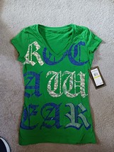 rocawear womens shirt new with tags Sz XL green v neck - £9.55 GBP