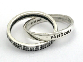 Authentic PANDORA Promise Ring, Clear CZ, 196547CZ Sz 6 (52) New - £66.95 GBP