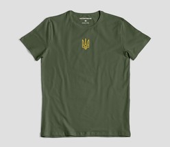 Ukrainian Golden Trident T-Shirt, Zelensky T-Shirt For Men - $15.00