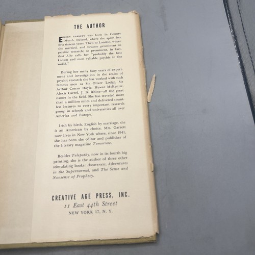 Telepathy In Search Of A Lost Faculty By Eileen J GARRETT 1945 HC/DJ Item image 15