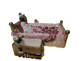 Cardinal Wake Up Santa Hand Painted Chip And Dip Set G8474 New In Box - £38.76 GBP