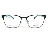 GANT GA3054 002 Brille Rahmen Schwarz Blau Rund Voll Felge 53-17-140 - $64.33