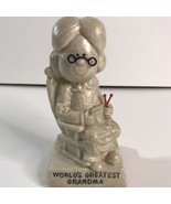 Vintage 1970 Russ Berrie &quot;World&#39;s Greatest Grandma&quot; Used with Knitting n... - £9.56 GBP