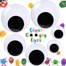 2/3/4 Inch Mixed Googly Wiggle Eyes Self Adhesive Back 6 Pack Large Black Giant  - £11.18 GBP