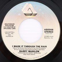 Barry Manilow – I Made It Through The Rain / Only In Chicago - 45 rpm AS... - $3.10