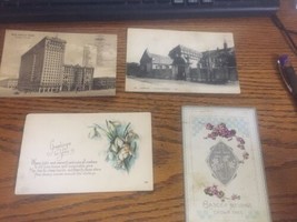 Lot Of 4 Vintage Post Cards - Early 20th Century - Easter Amiens Hotel - £16.83 GBP