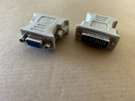 2X  DVD-I (Dual-Link) to VGA Adapter -  Ships from USA! - £3.83 GBP