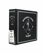 6 BCW 3&quot; Heavy Duty D-ring Black Baseball Binder Albums - $1,175.30 MXN