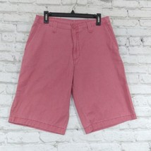 Burnside Shorts Men 30 Pink Flat Front Cotton Casual Bermuda Outdoor Golf Preppy - £15.61 GBP