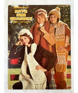 Hats &amp; Scarves to Knit &amp; Crochet 6 Designs Vintage 1970s Leisure Arts Le... - $179.61 MXN