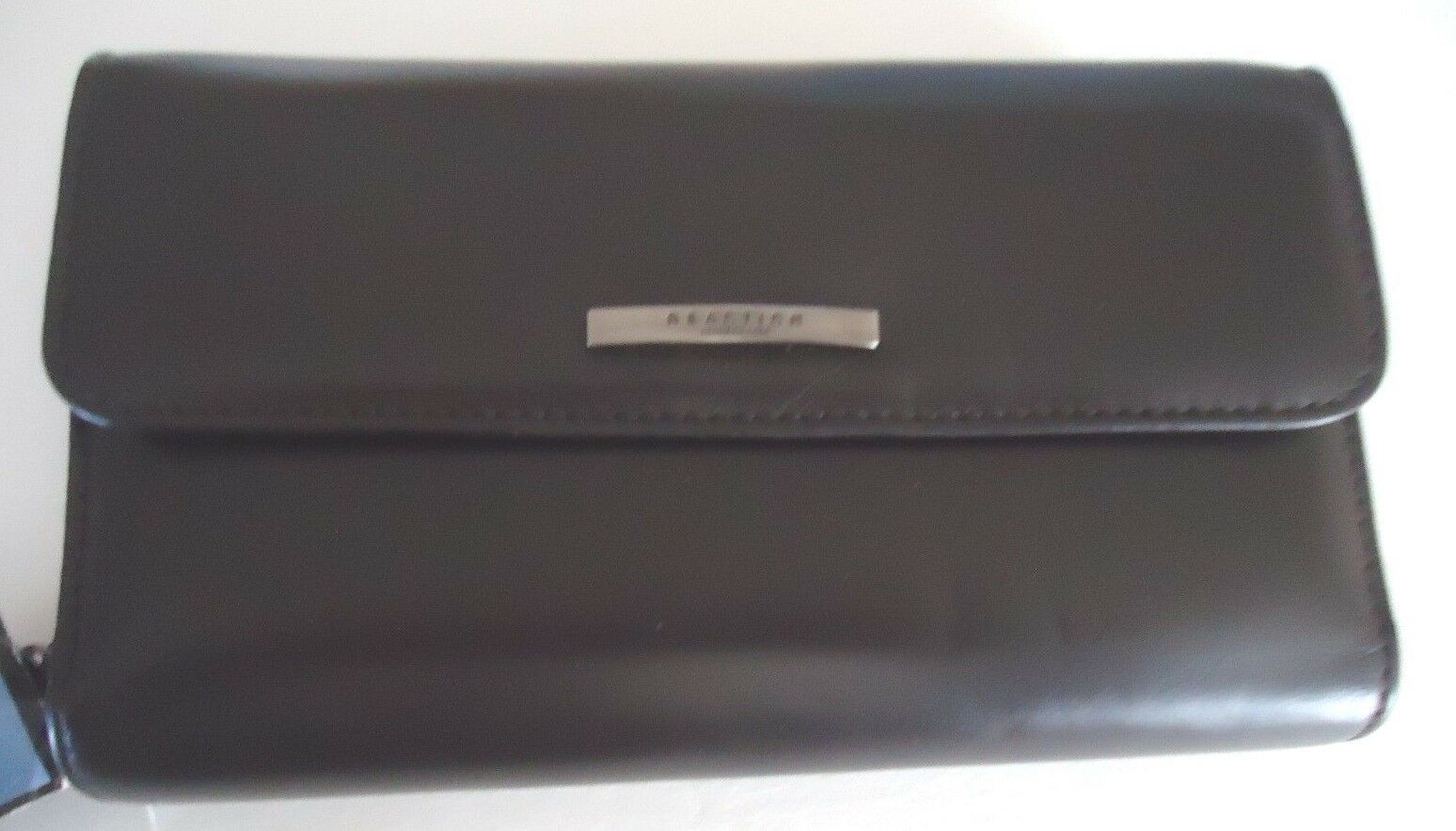 Kenneth Cole Reaction Ziparound Checkbook Wallet, Brown - $25.98