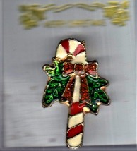 Merry Christmas Candy Cane Pin - $7.50
