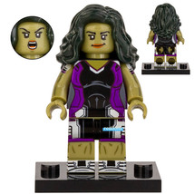 She-Hulk (Jennifer Walters) Marvel Superheroes Lego Compatible Minifigure Bricks - £2.39 GBP