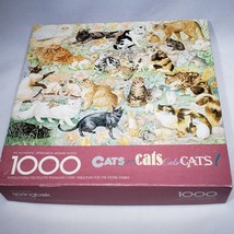 VTG Springbok Cats Cats Cats Cats 1000 Piece Jigsaw Puzzle 24&quot; x 30&quot; PZL... - $19.95