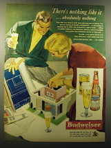 1950 Budweiser Beer Ad - There&#39;s nothing like it - £14.77 GBP