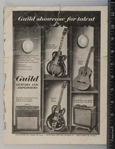 Vtg Guilde Guitare Amplificateurs Annonce De Revue Tob - £18.86 GBP