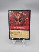 Disney Lorcana Card He&#39;s Got A Sword! 132/204 Common Foil - £1.55 GBP