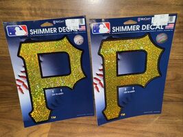 Lot Of 2 -Pittsburgh Pirates 5X7 Shimmer Decal Wincraft Official MLB - $9.50