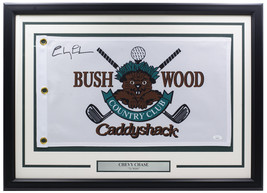 Chevy Chase Encadré Signé Bush Bois Caddyshack Golf Drapeau JSA - £220.28 GBP