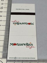Vintage Matchbook Cover Mozzarellas  Cafe’  Tallahassee, FL  gmg  Unstruck - £9.71 GBP