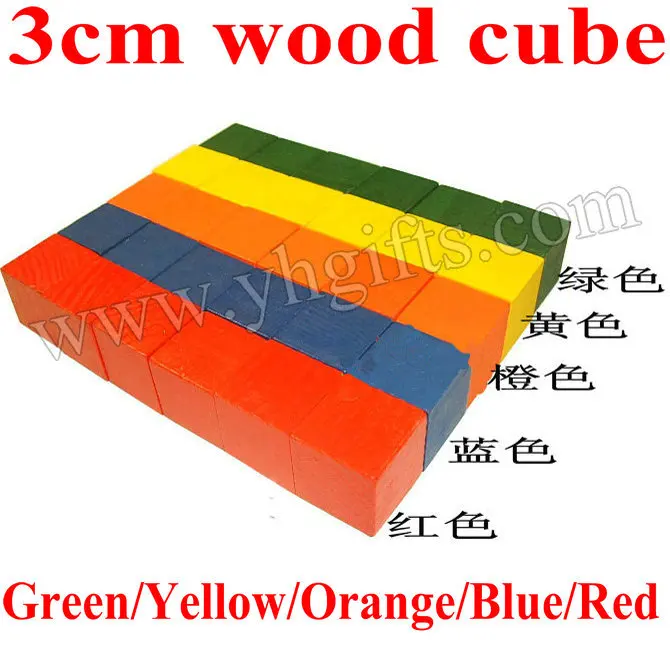 60PCS/LOT,3cm wood cube,Wooden building blocks,Early educational toys,Wood - £52.55 GBP