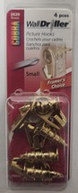 Cobra WallDriller Picture Hooks | 2620 Brass; Small, 4 Pcs. - £3.87 GBP