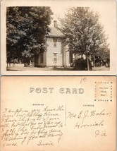 USA Hornick IA E.J. Baker Two Story House with Trees RPPC Antique Postcard - £15.15 GBP