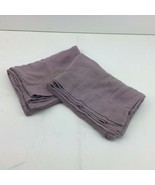 Purple Mauve Pillowcases Set 2 18.5&quot; x 25&quot; Matching Bedding Standard - £15.71 GBP