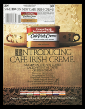 1984 Cafe Irish Creme Dublin Style Coffee Circular Coupon Advertisement - $18.95