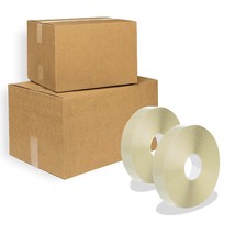 Hotmelt Tape 1.9mil Clear Machine Length Packing Tapes 4/6 Rolls - £204.83 GBP+