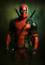 Deadpool Poster | Exclusive Art | Portrait Painting | Marvel | NEW | USA - £15.92 GBP