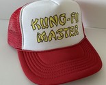 Kung-Fu Master Trucker Hat adjustable Red Good Vibes Cap Beach Hat New u... - $17.55