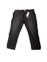 Womens Levis  Size 34x 27 Black Stretch Jeans Frayed Hem - £24.90 GBP