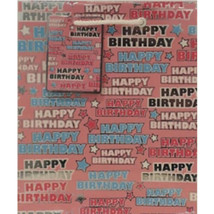 Ozcorp Happy Birthday Gift Bag (Pink) - 210x250x100mm - £24.16 GBP