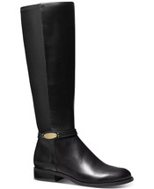 MICHAEL MICHAEL KORS Women&#39;s Finley Tall Riding Boots Black size 5.5M B4HP - £117.91 GBP