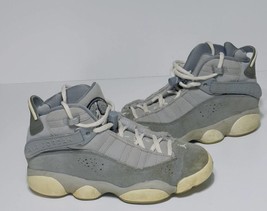 Nike Air Jordan 6 Rings GS 323419-014 Silver/Cool Grey, Size 3.5Y Womens Size 5 - £30.99 GBP