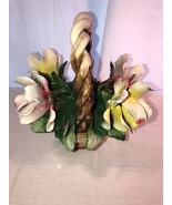 Capodimonte Flower Basket Signed - £28.01 GBP