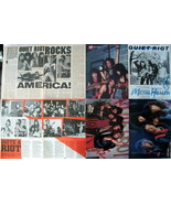 QUIET RIOT ~ Thirty (30) Color, B&amp;W Clippings, Articles, PIN-UPS from 19... - $10.92